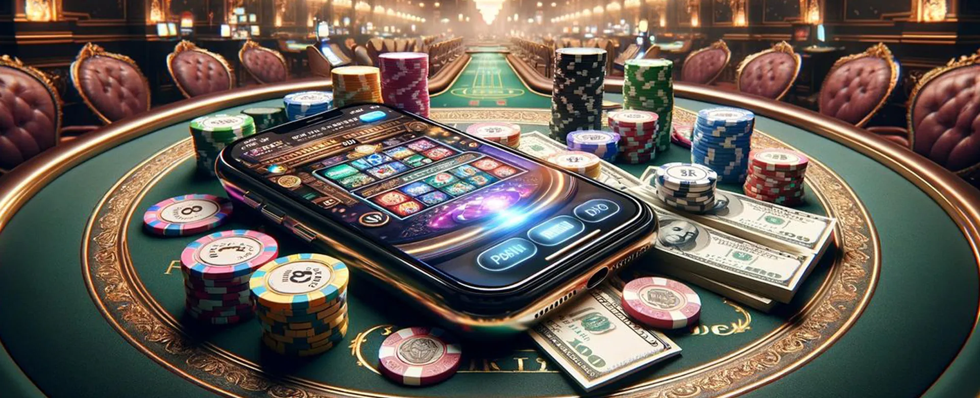 okebet 15 Mobile App Interface on a smartphone with casino games
